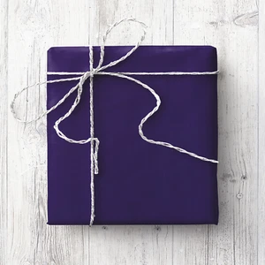 Deep Purple coloured Wrapping Paper - 2 Sheets, gift wrap, indigo, violet, dark - Picture 1 of 1