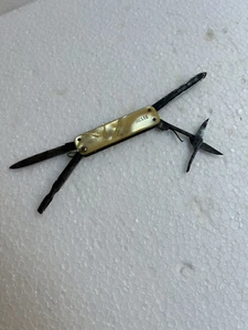 OLD MANICURE GAGET ADVERTISING SHARPENER FURLA TRIESTE OLD POCKET KNIFE - Picture 1 of 11