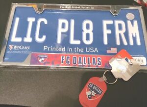 FC Dallas Soccer Metal Auto License Plate and Key Chain 