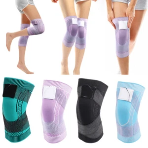 Color Matching Straps Pressurized Knitted Sports Knee Pads Nylon Breathable US ❥ - Picture 1 of 20