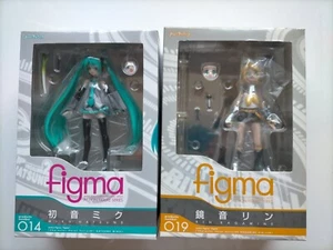 figma Hatsune VOCALOID Hatsune Miku Kagamine Rin Max Factory set de 2 - Imagen 1 de 24