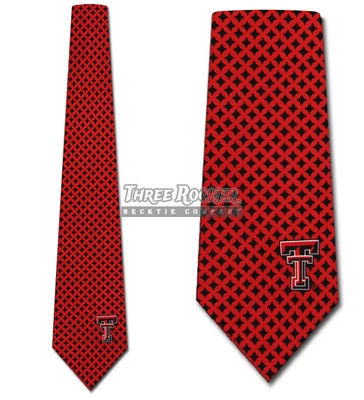Texas Tech Red Raiders Neckties Mens Red Raiders Ties FREE SHIPPING Licensed NWT - Image 1 of 3