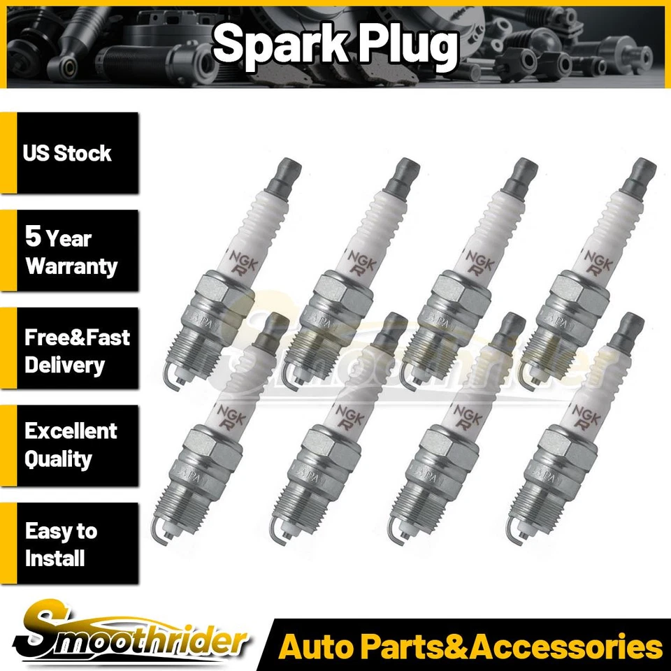 Bujía NGK 8 piezas para Ford F-350 1973-1989 1990 1991 1992 1993 1994 1995 1996 Foto 1 de 3