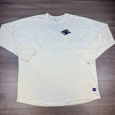 Disney Cruise Line Spirit 球衣长袖男式 XXL 奶油尼龙弹力灯 — 第 1/4 张图片