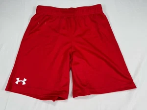 ✅NWOT ✅Boy's ✅Under Armour Athletic Shorts ✅Basketball ✅Red ✅Size 7 - Picture 1 of 7