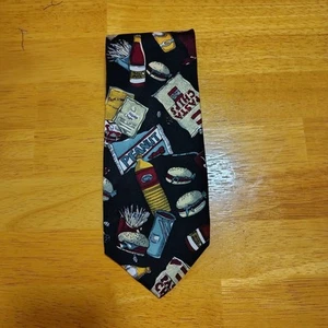 Vintage Lowrie's American Fast Food Necktie Great Christmas Gift For Dad - Picture 1 of 4
