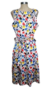 Anne Klein Dress Womens 18W Multicolor Floral Sleeveless Stretch Cottagecore NWT - Picture 1 of 9