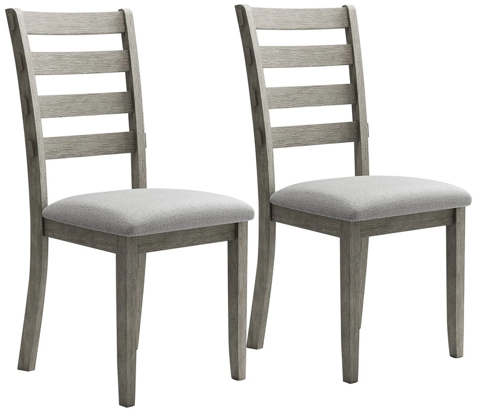 Набор из 2 серых деревянных обеденных стульев Truchas - Изображение 1 из 1