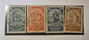 Briefmarken Deutsches Reich 1924 Mi 351-354 (kompl.Ausg.) gestempelt D - Bild 1 von 1