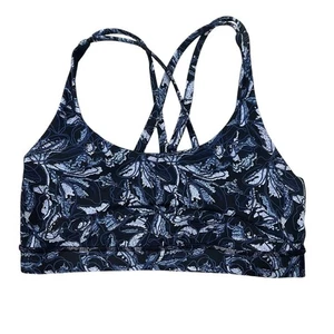 Sujetador Deportivo Lululemon Energy Floral Oscuro Yoga Entrenamiento Pilates Onda Eterna Talla 6 - Imagen 1 de 7