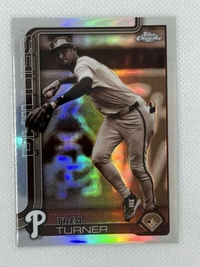 Béisbol cromado Topps 2025 refractor sepia Trea Turner #208 Phillies - Imagen 1 de 2