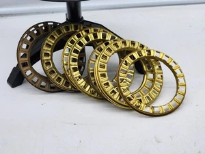 10 Vintage Brass Ring Kerosene Oil Lamp Parts Holder for 3" Glass Globe Shades - Picture 1 of 2