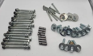 96 pernos de riel de mesa de billar de colección, pernos de fundición de esquina, arandelas, pernos de bolsillo + - Imagen 1 de 10