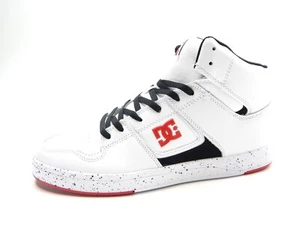 DC CURE HI TOP WHITE RED MEN SHOES - Picture 1 of 12