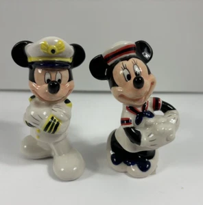 RARO DISNEY CRUISE LINE Captain Mickey & Cruise Minnie Salero y Pimentero Shakers - Imagen 1 de 8