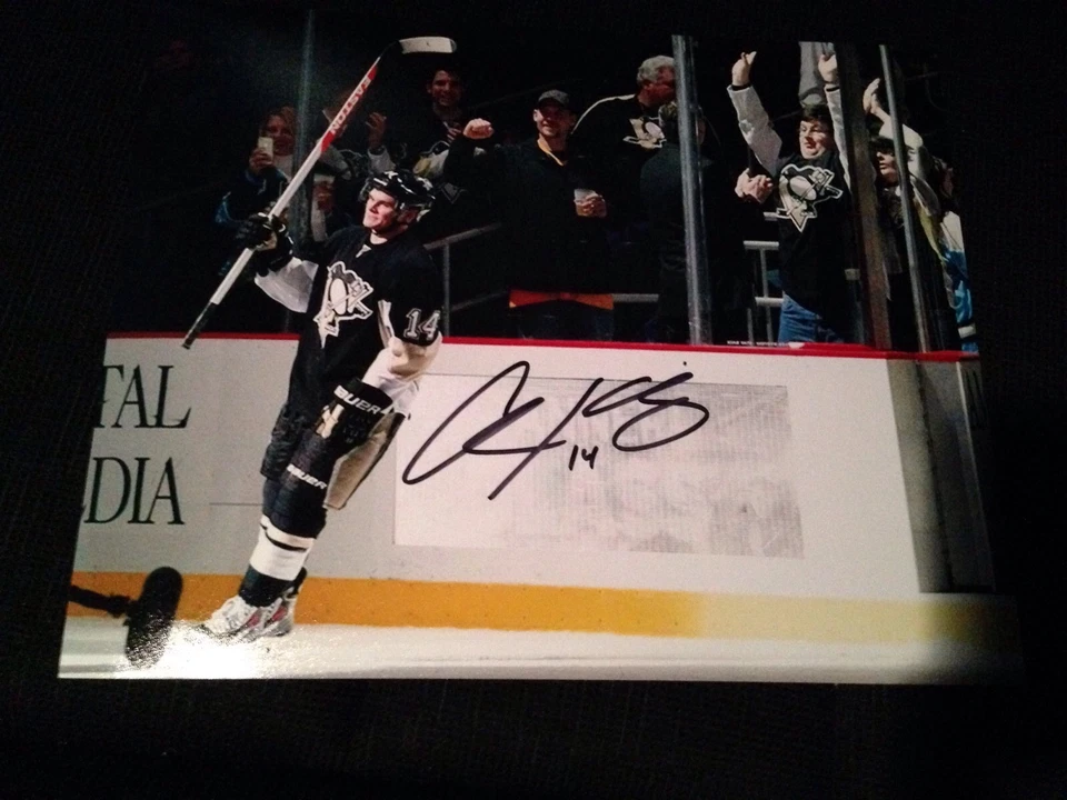 克里斯·库尼茨 匹兹堡企鹅 签名 亲笔签名 8 x 10 照片 正品证书 — 第 1/1 张图片