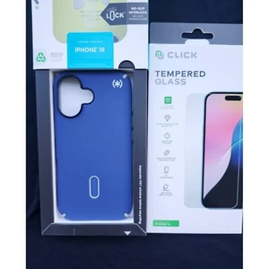 Speck Apple iPhone 16 PRESIDIO2 Pro / ClickLock Hülle Küstenblau - mit Hartglas - Bild 1 von 9