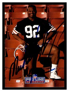 Michael Dean Perry Signed 1991 Pro Line Card #92 Autographed Browns 84632