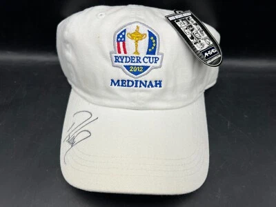 Gorra de golf Davis Love III firmada con autógrafo 2012 Ryder Cup Medinah Beckett Foto 1 de 3