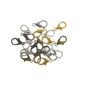 Assorted Tone Lobster Clasps 21mm x 12mm - 20 Clasps - FF304 - Picture 1 of 3