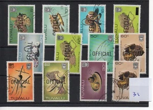 Tuvalu (31) - Elizabeth - Definitives/Officials - Selection - used - SG Cat £10 - Picture 1 of 1