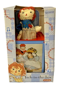Schylling Raggedy Ann Doll JACK-IN-THE-BOX Musical Metal Toy in Box - Picture 1 of 18