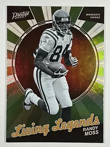2023 Panini Prestige - Living Legends Randy Moss #LL-28 Minnesota Vikings - Foto 1 di 2