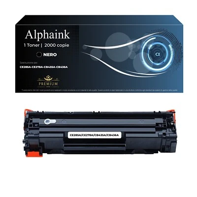 TONER CE285A COMPATIBILE PER HP LASERJET P1102W P1106 M1130 M1136 M1132 M1210 - Immagine 1 di 4