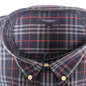 NEU: Original Burberry Business Hemd Größe XL, Navy Blau, Langarm, Klassisch - Bild 1 von 4