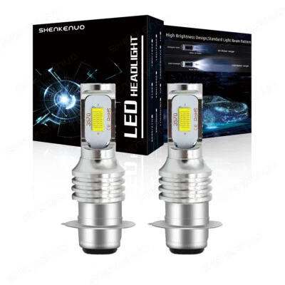 100W H6M LED Headlights Bulb new For Honda Rancher 400 TRX400FA 4x4 AT 2004-2007 - Image 1 of 4