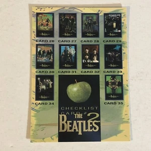The Beatles Trading Card 1996 John Lennon Paul McCartney Checklists 2 - Picture 1 of 2