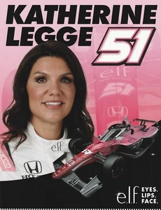 2024 KATHERINE LEGGE INDIANAPOLIS 500 only elf HERO PHOTO CARD POSTKARTE INDY CAR - Bild 1 von 2