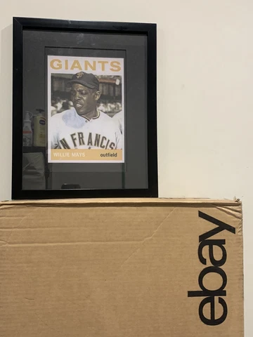 1964 Topps STYLE WILLIE MAYS (custom Mini Poster) Frame Not Included (READ) Cover
