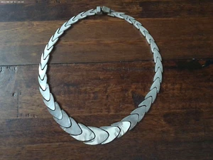 GARGANTILLA/COLLAR VINTAGE DE PLATA DE LEY 925 - Imagen 1 de 8