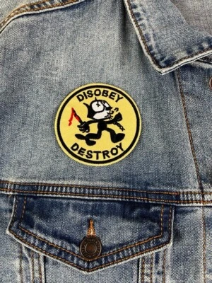 Anti-Establishment Patch, Disobey Punk Embroidery Patch - Image 1 of 4