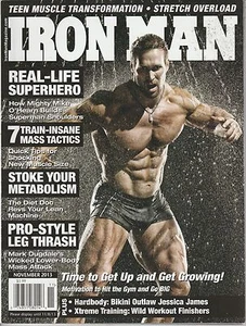 NOV 2013 IRON MAN vintage body building magazine MIKE O'HEARN - Picture 1 of 1