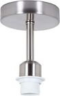 Brushed Satin Nickel Ceiling Light Fitting for Industrial Style Light Bulbs | 1