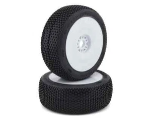 Pro-Line Blockade Pre-Mounted 1/8 Buggy Tires White (S3) w/Lightweight Wheel - Picture 1 of 4