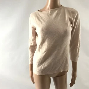 Cashmeres Women’s Sweater Pullover Size S Pink Solid Crewneck Solid 100% Pure - Picture 1 of 4