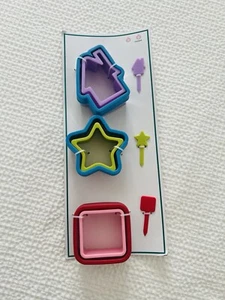 Kinder Sandwich Schneider & Plektren 3 Formen Haus, Stern, Quadrat mit passenden Plektren - Bild 1 von 2