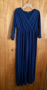 dunkelblaues langes Kleid, Gr. XXXL - Bild 1 von 3