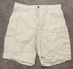 Cubavera Herren Cargo Shorts Größe 34 Beige Leinen Baumwolle Erwachsene Taschen - Bild 1 von 4