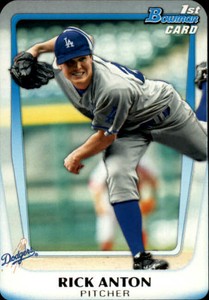 2011 Bowman Chrome Draft Prospects Dodgers Baseball Card #BDPP48 Rick Anton