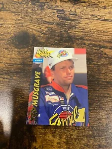 1995 Wheels High Gear Day 1 Gold #10 SP Ted Musgrave - Picture 1 of 1