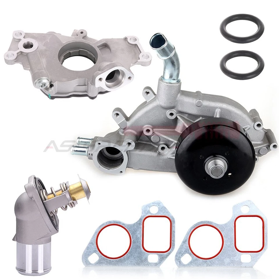 Water Pump & Thermostat For 2001-2003 2005 Chevrolet Silverado 1500 HD 6.0L - Image 1 of 4