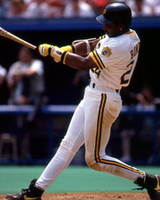 1992 BARRY BONDS Pittsburgh Pirates BASEBALL ACTION Glossy Photo 8x10 PICTURE