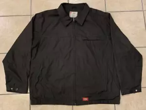 Men's Large Dickies Full Zip Fleece Lined Chore Barn Work Jacket - Picture 1 of 5