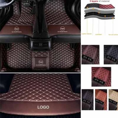 Fit For Infiniti All Models Car Floor Mats Leather Smooth Carpets Easy Clean Pad - Image 1 of 4