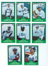 1984 TCMA Memphis Chicks #16 JIM MINER San Bernadino CALIFORNIA