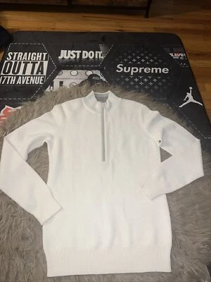 Vineyard Vines Men S Cardigan 1/2 Zip Wool Blend Cashmere Knit Pull Over Creme - Image 1 of 4